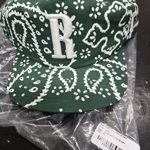 Green Bandana Print Kids Cap